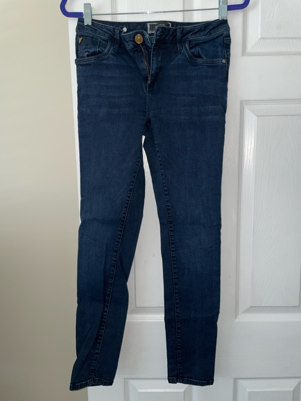 River Island Dark Blue Skinny Jeans